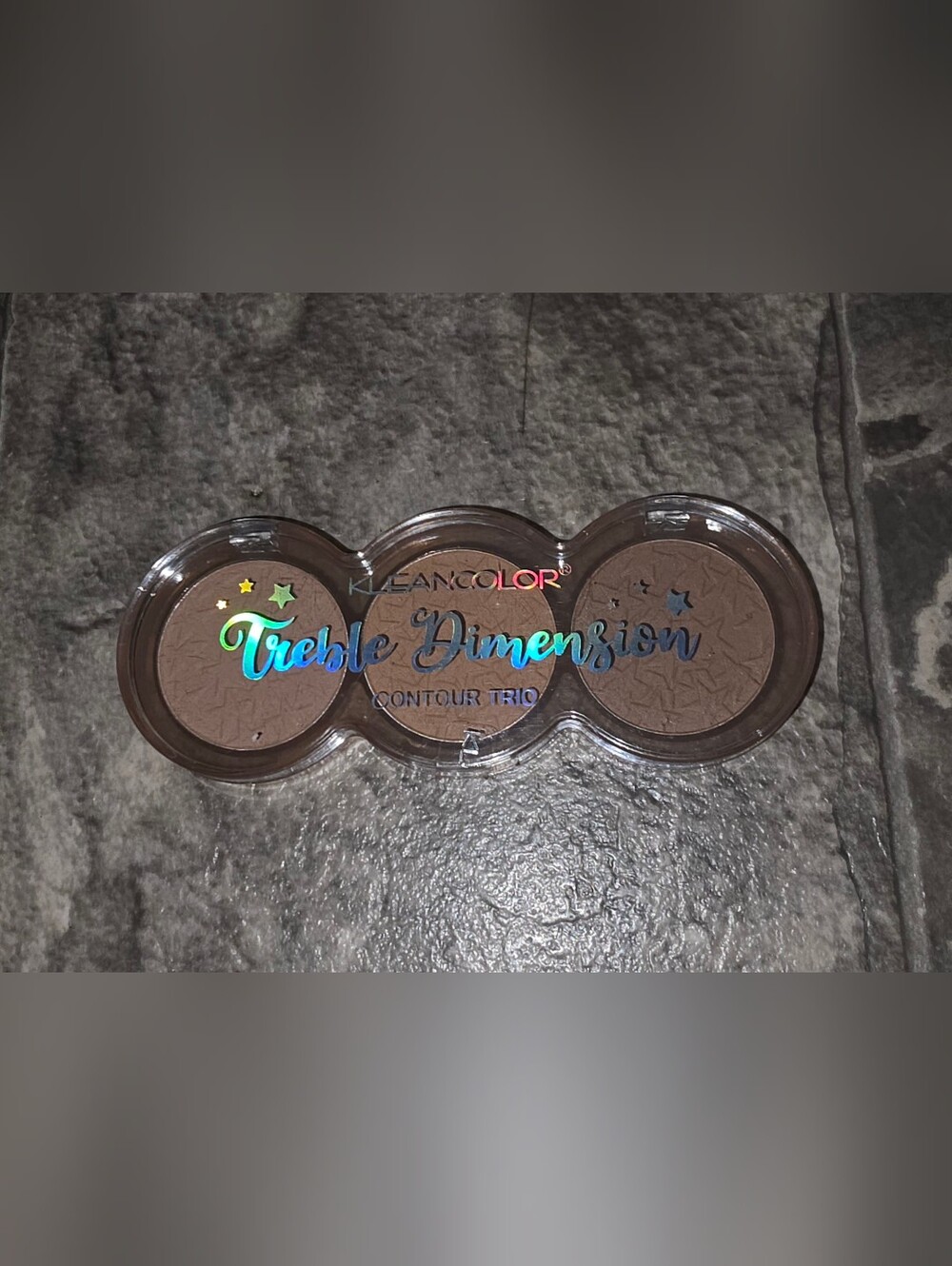 Kleancolor Treble Dimension Contour Trio - Deep Shadow 0.26oz BNIB